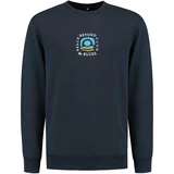Shiwi Sweater majica 'Beyond The Blues' mornarsko plava / azur / maslinasta / bijela