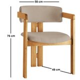 Hanah home trpezarijska stolica co 042 | ePonuda.com