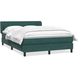 Box spring postelja z vzmetnico temno zelena 160x220 cm žamet, (22053311) | Shoptok.si