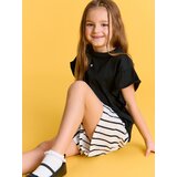 Sinsay Pamučne pull-on kratke hlače na pruge | shoptok.hr