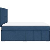  Krevet s oprugama i madracem plavi 140x200 cm od tkanine | shoptok.hr