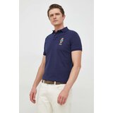Polo Ralph Lauren Bombažen polo mornarsko modra barva | Shoptok.si