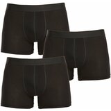 Nedeto 3PACK Men's Boxer Shorts Oversize Black Cene