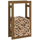  Stalak za drva za ogrjev boja meda 60x25x100 cm od borovine | shoptok.hr