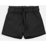 Coccodrillo Otroške bombažne kratke hlače črna barva