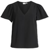 Vila Top Kirsti Ika LS - Black Beauty Crna Cijene