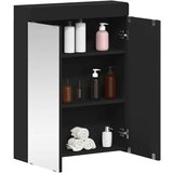  Kopalniška ogledalna omara z vrati TULUM Črna 60 x 16,5 x 78 cm, (5000157244) | Shoptok.si
