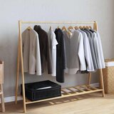 vidaXL Stalak za odjeću s policama 106x34x102 cm od bambusa | shoptok.hr