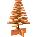  Drveno ukrasno božićno drvce voštano smeđi 60 cm od borovine | shoptok.hr