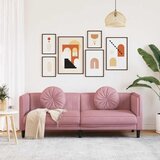  Trosjed s jastucima ružičastog baršun | shoptok.hr