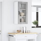  Zidni stakleni ormarić Lucca Siva sonoma 40 x 31 x 80 cm | shoptok.hr