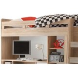 MID.YOU Visoka Postelja Unit, Barva Hrasta, Bela, 90x200 | Shoptok.si