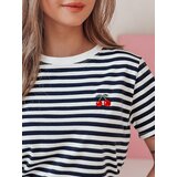DStreet T-shirt damski w paski MARINESSI granatowy | Shoptok.si