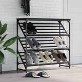 vidaXL stalak za cipele crni 90x30x85 cm od konstruiranog drva | shoptok.hr
