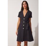  Women's Black Belted Woven Shirt Dress | Eponuda.ba
