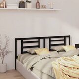  Uzglavlje za krevet crno 206 x 4 x 100 cm od masivne borovine Cijene