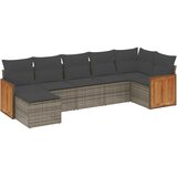  7-dijelni set vrtnih sofa sivi od poliratana | shoptok.hr