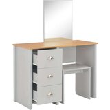 vidaXL Toaletni stolić s ogledalom i stolcem sivi 104 x 45 x 131 cm | shoptok.hr