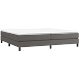  S oprugama i madracem sivi 200x200 cm od umjetne kože | shoptok.hr