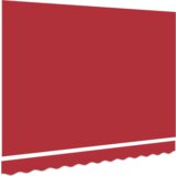 Nadstrešnica zamjenska tkanina za okvir od 300 x 250 cm crvena | shoptok.hr
