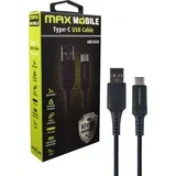 Data kabl USB 2.0 TYPE C UDC3028 KEVLAR BLACK QC 3A 1m