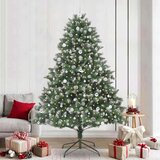 vidaXL Umestno božično drevo med 300 LED Zelena 160 x 160 x 240 cm | Shoptok.si