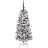  Umjetno božićno drvce s nogom Zelena i bijela 120 cm | shoptok.hr