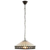 Endon 112196 - Luster na lancu Tiffany FARGO 1xE27/60W/230V, prečnik 41,5 cm | Eponuda.com