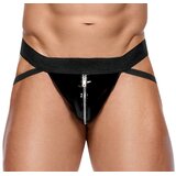 Black Level jockstrap s patentnim zatvaračem (crni) - XXL Cijene