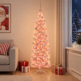 Umjetno vitko božićno drvce 150 LED lampica Topla bijela | shoptok.hr
