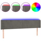 The Living Store led posteljno vzglavje temno sivo 163x16x78/88 cm žamet - led vzglavje, (21418927) | Shoptok.si