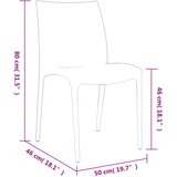  Vrtne stolice 2 kom 50 x 46 x 80 cm od polipropilena | shoptok.hr