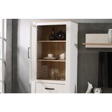Modern Living Vitrina Elara, Bela, Barva Hrasta | Shoptok.si