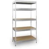AR SHELVING regal, 192 X 100 X 50 cm, 5 polic, 300 kg/polico, Galva, STABIL 300 192/100/50 Cene