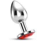 Crushious Analni čep - Bijou, z rdečim kristalom, small, (21131773) | Shoptok.si