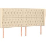  Uzglavlje s ušima krem 183x23x118/128 cm od tkanine | shoptok.hr