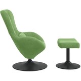 Jaja Stolica s Pufom Svijetlo zelena Baršun | shoptok.hr