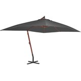  Konzolni vrtni suncobran s drvenim stupom 400 x 300 cm antracit | shoptok.hr