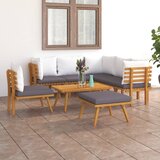  8-dijelna vrtna garnitura s jastucima masivno bagremovo drvo | shoptok.hr
