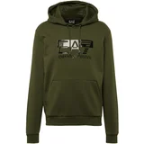 Ea7 Emporio Armani Majica bež / oliva / črna