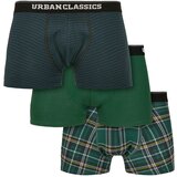 Urban Classics Boxer Shorts 3-Pack dgrn plaidaop+btlgrn/dblu+dgrn | ePonuda.com
