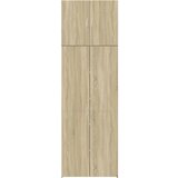  Visoka komoda boja hrasta 80x42,5x249 cm od konstruiranog drva | Eponuda.com