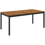  Stol za večeru u vrtu Prirodna i crna 147 x 88,5 x 75 cm | shoptok.hr