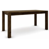  Hrastov stol 160 x 80 cm, braon brušen sa zlatnim efektom | shoptok.hr