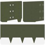  Ograda oko Travnjaka 10 kom. 100 x 30 cm Čelik Maslinastozelena - Maslinastozelena 10 30 cm | shoptok.hr