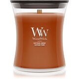 WoodWick Saffron Smoke mirisna svijeća s drvenim fitiljem 275 g Cijene
