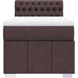  Krevet s oprugama i madracem tamnosmeđi 90 x 200 cm od tkanine | shoptok.hr