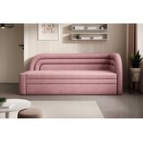 ELTAP Ružičasta sklopiva/s prostorom za odlaganje sofa od šenila s desnim kutom 223 cm Fabillo – | shoptok.hr