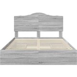vidaXL Konstrukcija postelje Siva Sonoma 140 x 200 cm Konstruiran les | Shoptok.si