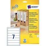 Avery Zweckform Reciklirane etikete za ozke registratorje 192 x 38 mm | Shoptok.si